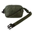 Green day bag showing long shoulder strap in front