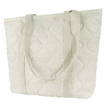 White tote bag side view