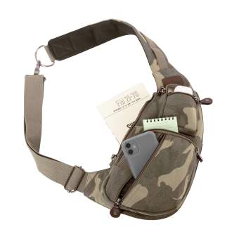 Crossbody bag in camouflage