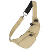 Crossbody bag in beige on white background