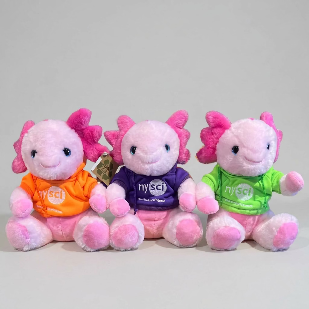 Peluche axolotl rosa