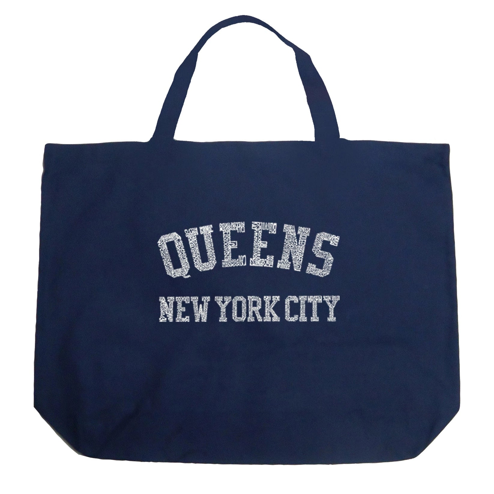 Bolsa de mano con diseño de Word Art: Barrios de Queens