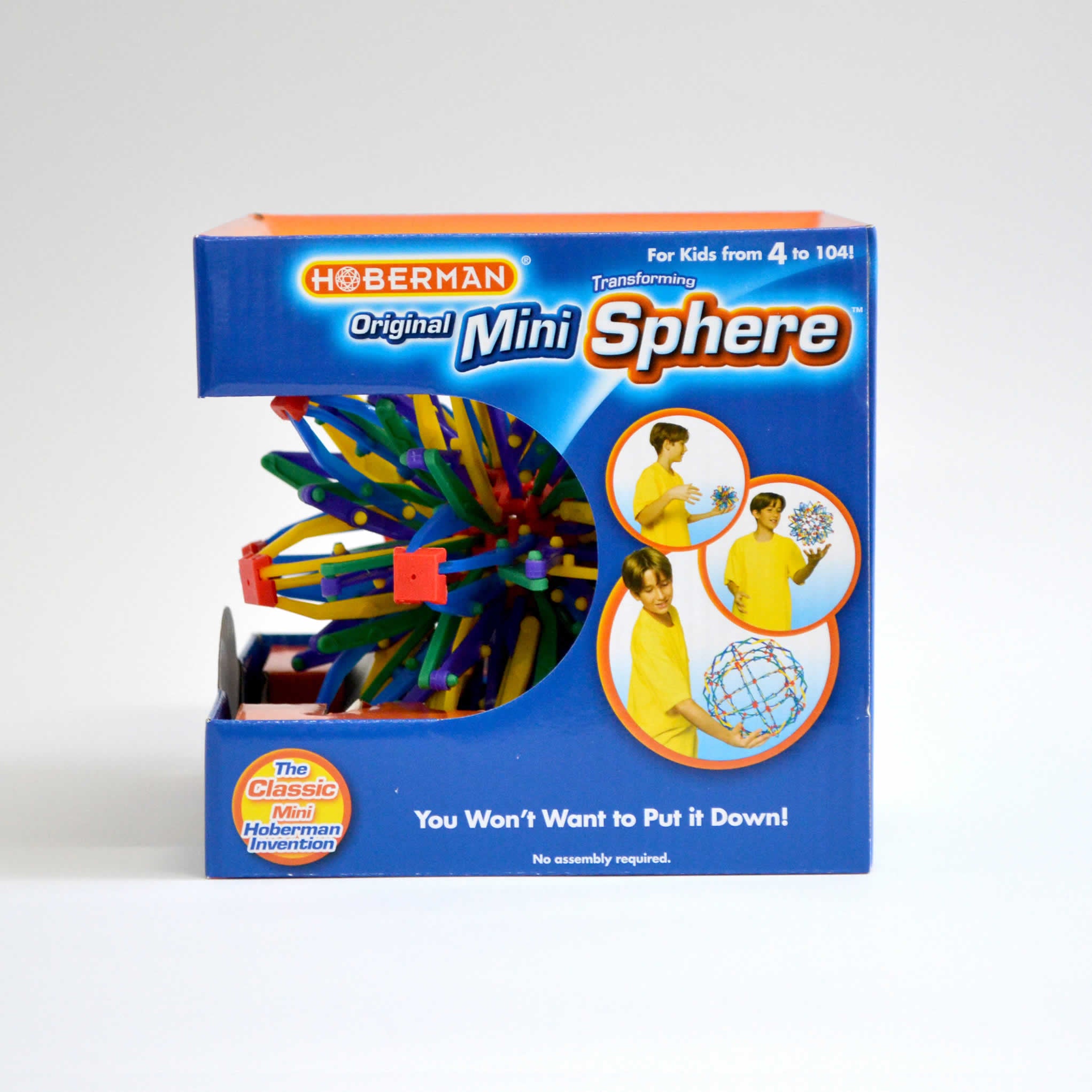 Colorful mini-sphere box - side view