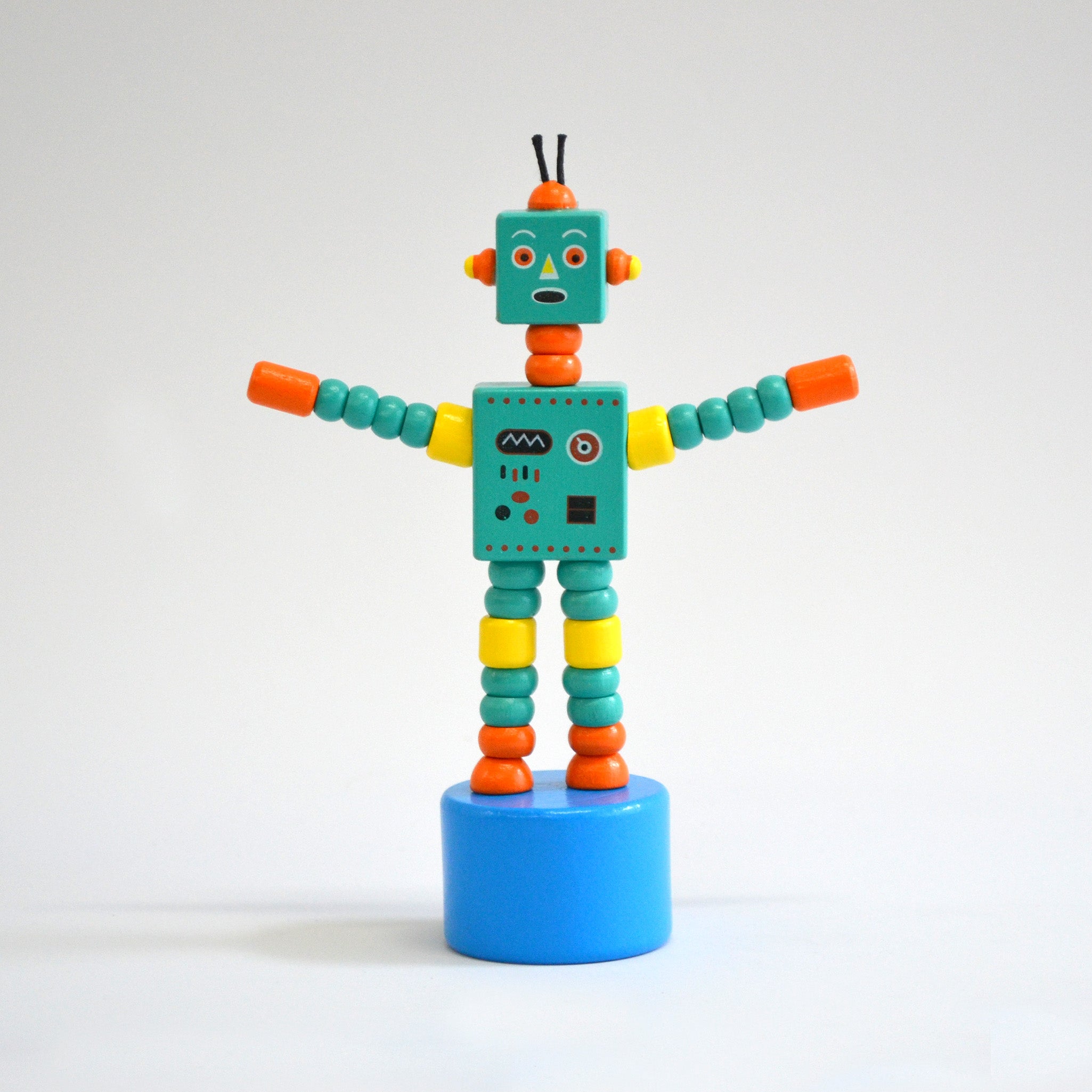 Green toy robot