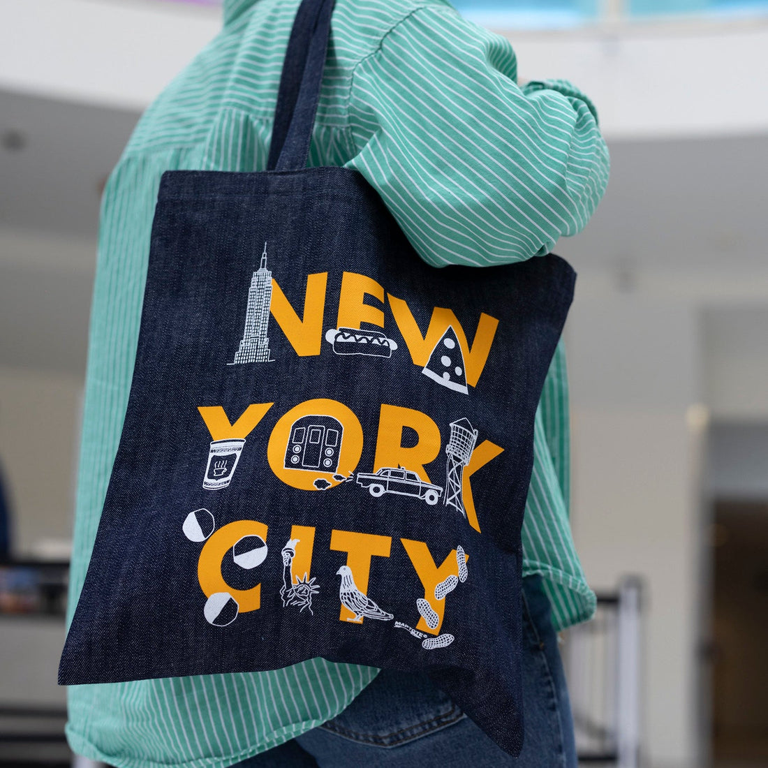 New York City Inspired Denim Tote