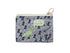 Small pouch with a pattern of black pigeon  and a green speech bubble saying &
