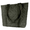 Black tote bag side view