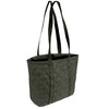 black tote bag showing fabric handles