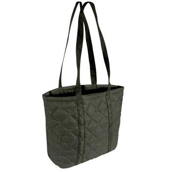 black tote bag showing fabric handles