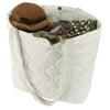 White tots bag holding summer items
