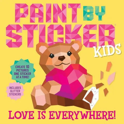 Front cover of Paint By Sticker - Love is Everywhere book