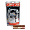 Astronaut Ice Cream packaging with a Neapolitan Ice Cream bar in front of Vanilla, Chocolate and Strawberry flavors