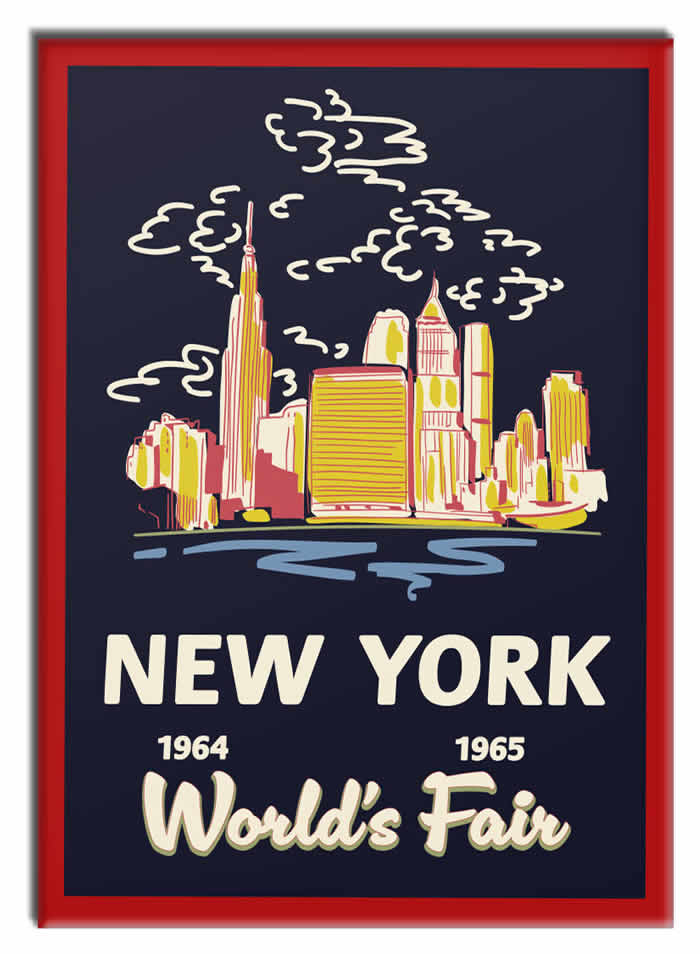 Magnet showing the skyline of New York