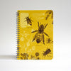 Notebook featuring bees on the cover - front