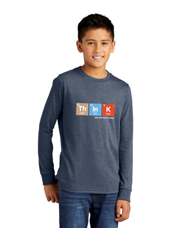 New York Hall Of Science Youth THINK Long Sleeve T-Shirt