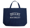 Word Art Tote Bag: Neighborhoods in Queens