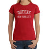 Women's Word Art T-Shirt: Neighborhoods in Queens