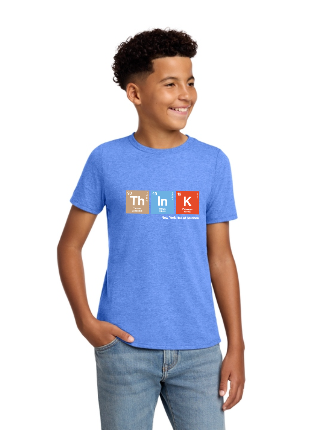 Camiseta juvenil THINK del Salón de Ciencias de Nueva York