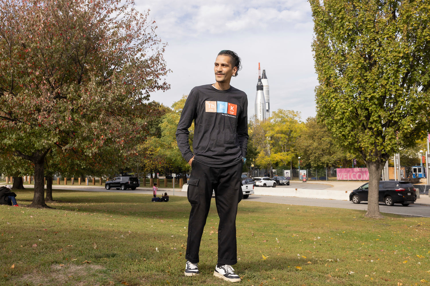 New York Hall Of Science Adult THINK Long Sleeve T-Shirt