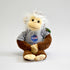 Stuffed animal chimp smiling and wearing a NASA t-shirt