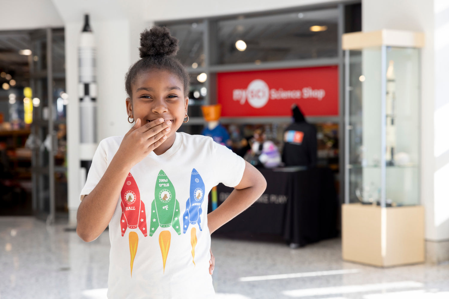 New York Hall Of Science Space Dogs Youth T-Shirt